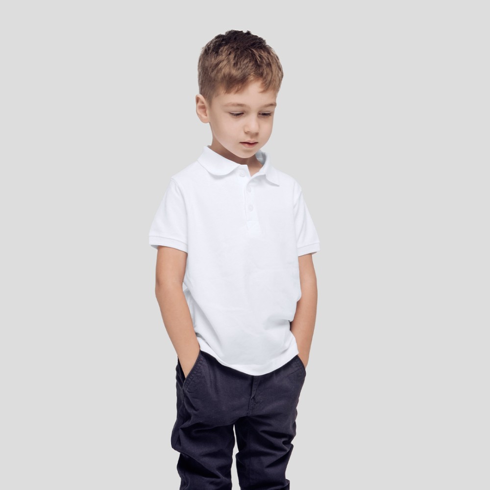 Polo Niño Blanco "keya" YPS180